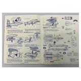 1986 GI Joe Cobra Night Raven S3P & Recon Jet Instructions Sheet