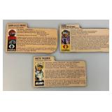 Large Group Of Misc. 1980's-90's GI Joe Action Figure Profile Cards And More