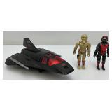 1986 GI Joe Night Raven Drone With Pilot Strato-Viper & 1988 Nullifier