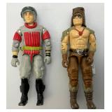 Group Of 1980's GI Joe Action Figures Including BIG BOA, EELS, RAPTOR, SNEAK PEEK And Xamot