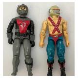 Group Of 1980's GI Joe Action Figures Including BIG BOA, EELS, RAPTOR, SNEAK PEEK And Xamot