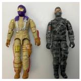 Group Of 1980's GI Joe Action Figures Including AIRBORNE, FIREFLY, GYRO VIPER, SAW VIPER & WILD BILL