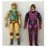 Group Of 1980's GI Joe Action Figures Including AIRBORNE, FIREFLY, GYRO VIPER, SAW VIPER & WILD BILL