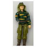 Group Of 1980's GI Joe Action Figures Including DUSTY TIGER FORCE (Missing Arm), FERRET, FRAG VIPER, MONKEYWRENCH And SAW VIPER