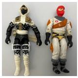 Group Of 1980's- 90's GI Joe Action Figures Including HEAT VIPER, ICE VIPER, ROCK N ROLL (Broken Hand), STORM SHADOW 1984 V1 (Broken Hands) And STORM SHADOW 1992 V3