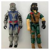 Group Of 1980's- 2000's GI Joe Action Figures Including COBRA COMMANDER 2001, DESTRO, MUTT, MOTOR VIPER & SCRAP IRON