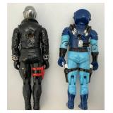 Group Of 1980's- 2000's GI Joe Action Figures Including COBRA COMMANDER 2001, DESTRO, MUTT, MOTOR VIPER & SCRAP IRON
