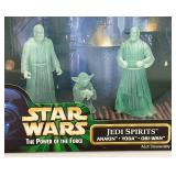 1998 Hasbro STAR WARS 'The Power Of The Force' Jedi Spirits Anakin, Yoda And Obi-Wan Collectors Set (New old Stock)