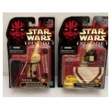 Misc. STAR WARS 'EPISODE I' Accessory Sets & Action Figures With Commtech Chip (New old Stock)