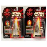 Misc. STAR WARS 'EPISODE I' Accessory Sets & Action Figures With Commtech Chip (New old Stock)
