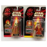 Misc. STAR WARS 'EPISODE I' Accessory Set & Action Figures With Commtech Chip (New old Stock)