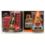 Misc. STAR WARS 'EPISODE I' Accessory Set & Action Figures With Commtech Chip (New old Stock)