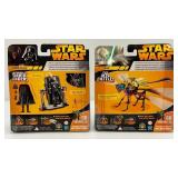 Two STAR WARS 'Revenge Of The Sith' Fly Into Battle (Yoda) And Rebuild Darth Vader! Collectible Action Figures (New In Box)