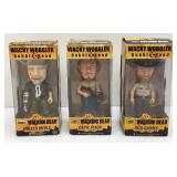 Misc. Walking Dead Wacky Wobbler Bobble Heads Including Rick Grimes, Daryl Dixon And Walker Merle (New Old Stock)