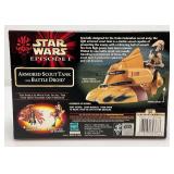 1999 STAR WARS 'EPISODE I' Armored Scout Tank With Battle Droid Set (New Old Stock)