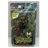 1996 Mcfarlane Toys SPAWN Deluxe Edition Ultra-Action Figures (She Spawn) Action Figure (New Old Stock) Plastic Yellowed Slightly