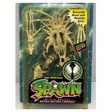 1996 Mcfarlane Toys SPAWN Deluxe Edition Ultra-Action Figures (Exo-Skeleton Spawn) Action Figure (New Old Stock) Plastic Yellowed Slightly