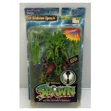 1996 Mcfarlane Toys SPAWN Deluxe Edition Ultra-Action Figures (Exo-Skeleton Spawn) Variant Action Figure (New Old Stock) Plastic Yellowed Slightly