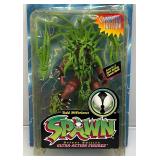1996 Mcfarlane Toys SPAWN Deluxe Edition Ultra-Action Figures (Exo-Skeleton Spawn) Variant Action Figure (New Old Stock) Plastic Yellowed Slightly