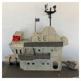 1985 GI Joe USS Flagg Aircraft Carrier Pre-Owned With Original Box (Box Beat Up And Some Pieces Missing) See Photos And 1983 Skystriker (Some Pieces Missing)