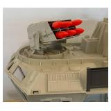 1985 GI Joe USS Flagg Aircraft Carrier Pre-Owned With Original Box (Box Beat Up And Some Pieces Missing) See Photos And 1983 Skystriker (Some Pieces Missing)