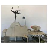 1985 GI Joe USS Flagg Aircraft Carrier Pre-Owned With Original Box (Box Beat Up And Some Pieces Missing) See Photos And 1983 Skystriker (Some Pieces Missing)