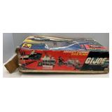 1985 GI Joe USS Flagg Aircraft Carrier Pre-Owned With Original Box (Box Beat Up And Some Pieces Missing) See Photos And 1983 Skystriker (Some Pieces Missing)