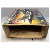 1985 GI Joe USS Flagg Aircraft Carrier Pre-Owned With Original Box (Box Beat Up And Some Pieces Missing) See Photos And 1983 Skystriker (Some Pieces Missing)