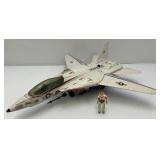 1985 GI Joe USS Flagg Aircraft Carrier Pre-Owned With Original Box (Box Beat Up And Some Pieces Missing) See Photos And 1983 Skystriker (Some Pieces Missing)