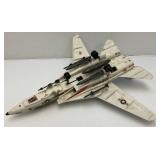 1985 GI Joe USS Flagg Aircraft Carrier Pre-Owned With Original Box (Box Beat Up And Some Pieces Missing) See Photos And 1983 Skystriker (Some Pieces Missing)