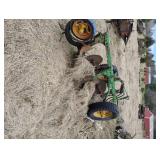 Antique John Deer 2 Bottom Plow with Hydraulic Cylinder
