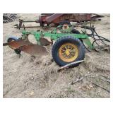 Antique John Deer 2 Bottom Plow with Hydraulic Cylinder