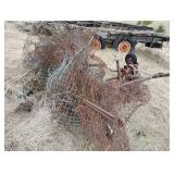 Antique Haywagon running gear and Scrap