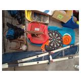 Collection of Vintage toys and sports equipment