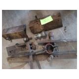 Assortment of Hitches and attachments