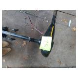 3 fishing rods and tolling motor