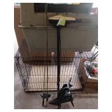2 fishing rods and trolling motor