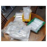 large assortment of reclosable baggies
