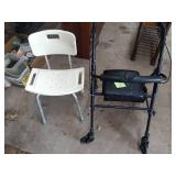 Walker and shower chair