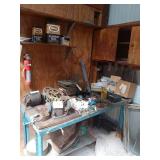 workbench and assorted hardware