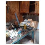 workbench and assorted hardware