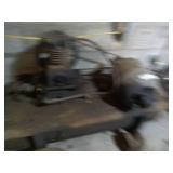 Antique air compressor with hoses