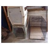 3 Large Dog Kennels
