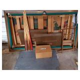 Large pool table with accessories
