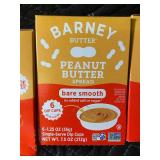 VT 2 - Barney Butter Peanut Butter Spread Bare Smooth - 6 Dip Cups per Box (Lot of 3)