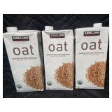 AS 3 - Kirkland Signature Organic Oat Beverage - Non-Dairy Made With Rolled Oats (Lot of 3)