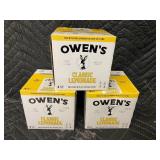 BP - OWEN'S CLASSIC LEMONADE - 4 Cans Per Box, 8.2 FL OZ Each - 3 Boxes