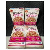 WA 3 - Post Great Grains Red Berry Almond Crunch Cereal (Lot of 4)