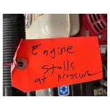 Honda GX160 5.5 HP Gas Engine with Pressure Washer Pump Assembly (engine stalls at pressure)