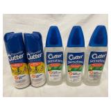Cutter Insect Repellent Unscented & Skinsations (Lot of 5)